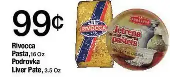 Jons International Rivocca Pasta, Podrovka Liver Pate offer