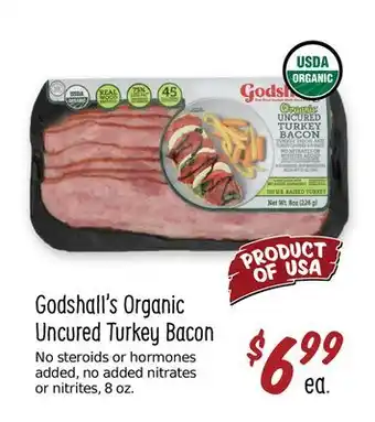 Sprouts Farmers Market Godshall's organic uncured turkey bacon offer