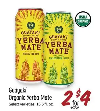 Sprouts Farmers Market Guayakí organic yerba mate offer