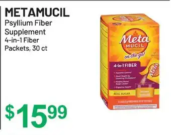 Metamucil psyllium fiber supplement
