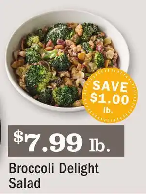 Heinen's Broccoli delight salad offer
