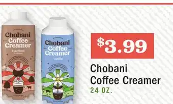 Heinen's Chobani coffee creamer offer