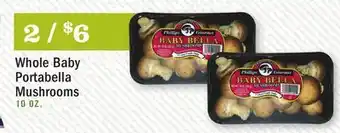 Heinen's Whole baby portabella mushrooms offer
