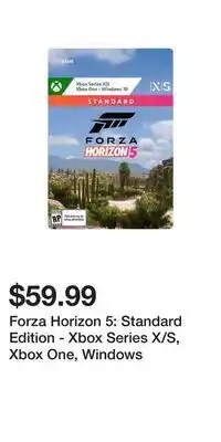 Game Stop Forza horizon 5: standard edition - xbox series x/s, xbox one, windows offer