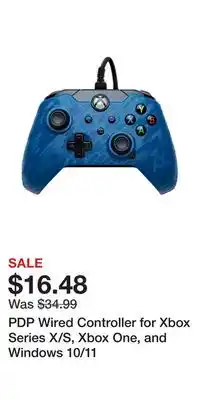 Game Stop Pdp wired controller for xbox series x/s, xbox one, and windows 10/11 offer