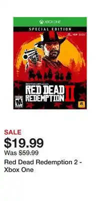 Game Stop Red dead redemption 2 - xbox one offer