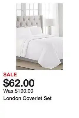 Belk London coverlet set offer