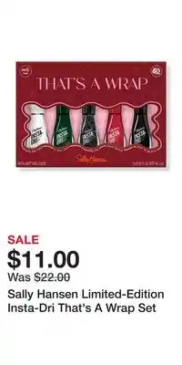 Ulta Beauty Sally hansen limited-edition insta-dri that's a wrap set offer