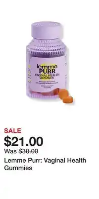 Ulta Beauty Lemme purr: vaginal health gummies offer