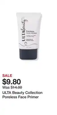 Ulta Beauty Ulta beauty collection poreless face primer offer