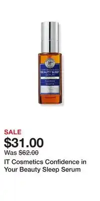 Ulta Beauty It cosmetics confidence in your beauty sleep serum offer