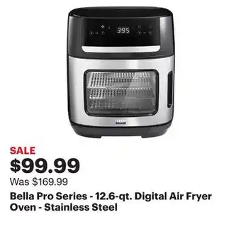 Best Buy Bella pro series - 12.6-qt. digital air fryer oven - stainless steel offer