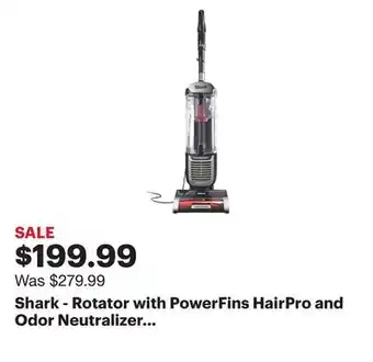 Best Buy Shark - rotator with powerfins hairpro and odor neutralizer technology upright vacuum - charcoal offer