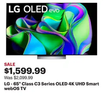 Best Buy Lg - 65 class c3 series oled 4k uhd smart webos tv offer