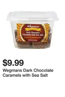 Wegmans Wegmans dark chocolate caramels with sea salt offer