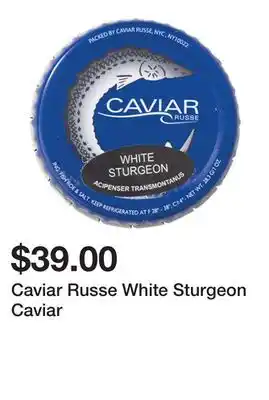 Wegmans Caviar russe white sturgeon caviar offer