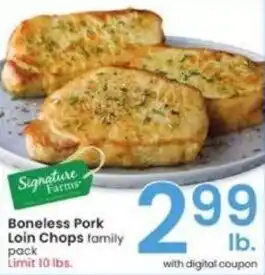 Albertsons Boneless Pork Loin Chops offer