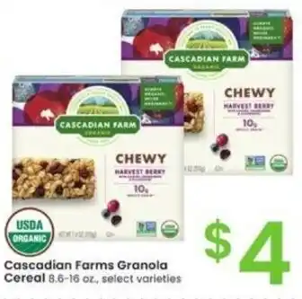 Albertsons Cascadian Farms Granola Cereal offer