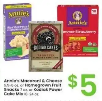 Albertsons Annie's Macaroni & Cheese offer