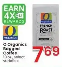 Albertsons O Organics Bagged Coffee offer