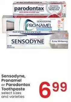 Albertsons Sensodyne, Pronamel or Parodontax Toothpaste offer
