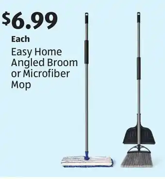 Aldi Easy home angled broom or microfiber mop offer