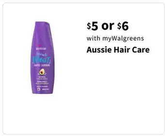 Walgreens Aussie hair care offer