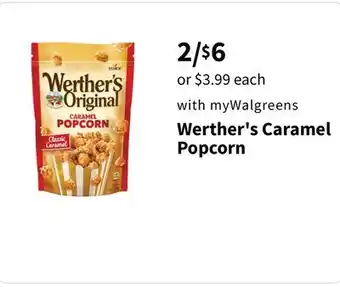 Walgreens Werther's caramel popcorn offer