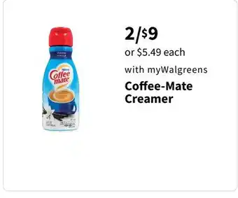 Walgreens Coffee-mate creamer offer