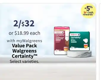 Walgreens Value pack walgreens certainty offer