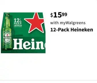 Walgreens 12-pack heineken offer