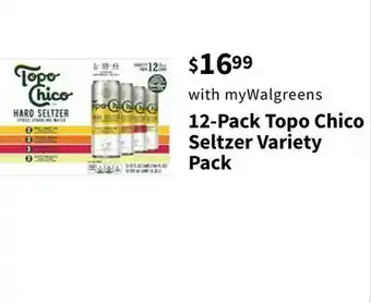Walgreens 12-pack topo chico seltzer variety offer
