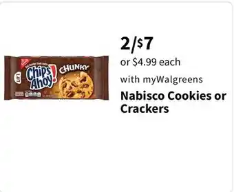 Walgreens Nabisco cookies or crackers offer