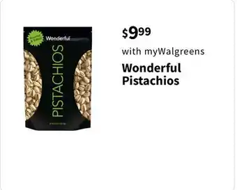 Walgreens Wonderful pistachios offer