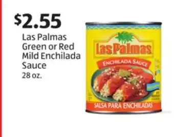 Aldi Las palmas green or red mild enchilada sauce offer