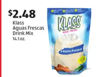 Aldi Klass aguas frescas drink mix offer