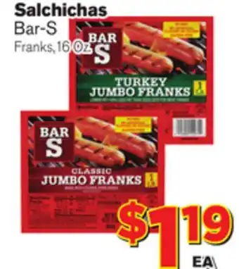 El Super Fresh Bar-s franks offer