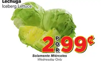 El Super Fresh Iceberg lettuce offer