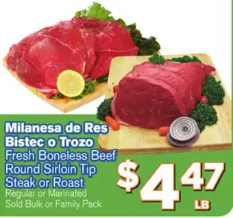 El Super Fresh Boneless beef round sirloin tip round sirloin tip steak or roast offer