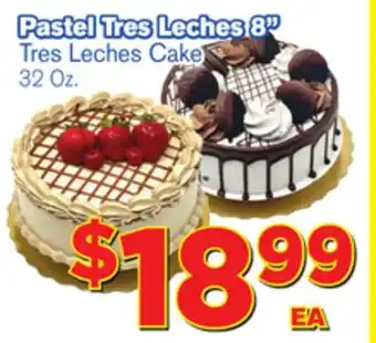 El Super Fresh Pastel tres leches 8'' tres leches cake offer