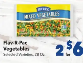 Vallarta Supermarkets Flav-r-pac vegetables offer