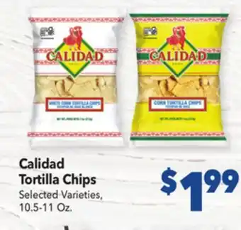 Vallarta Supermarkets Calidad tortilla chips offer