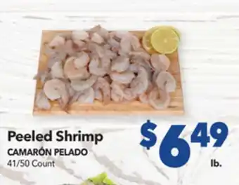 Vallarta Supermarkets Peeled shrimp/camarón pelado offer