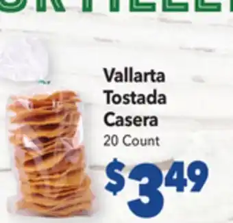 Vallarta Supermarkets Vallarta tostada casera offer