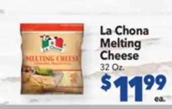 Vallarta Supermarkets La chona melting cheese offer