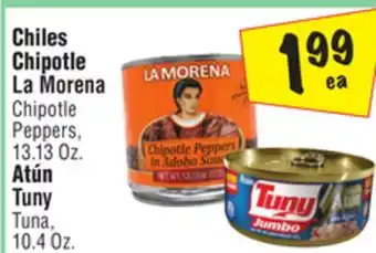 El Super Chipotle peppers, 13.13 oz., tuna, 10.4 oz offer