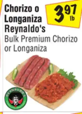 El Super Bulk premium chorizo or longaniza offer