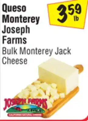 El Super Joseph farms bulk monterey jack cheese offer