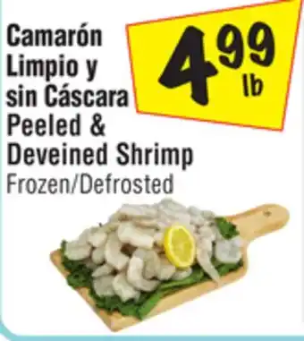 El Super Peeled & deveined shrimp offer