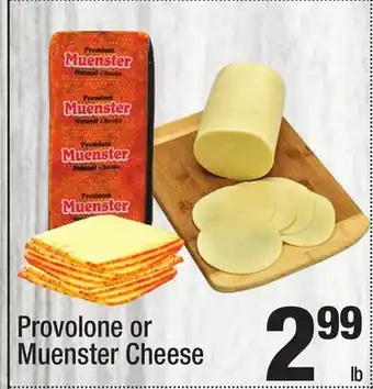 Super King Markets Provolone or muenster cheese offer